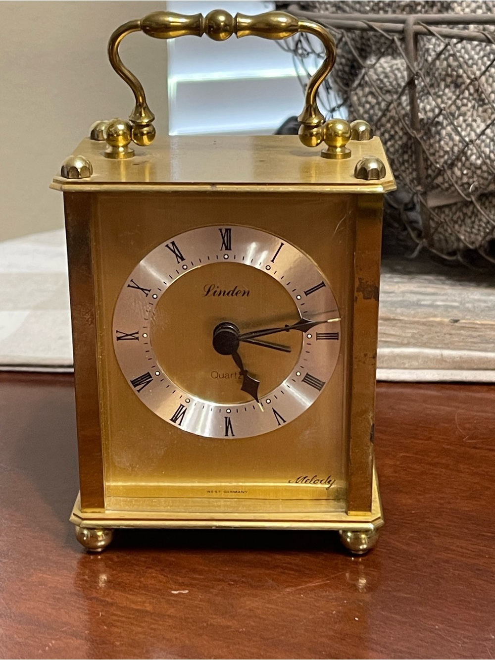 Vintage West Germany linden melody quartz clock